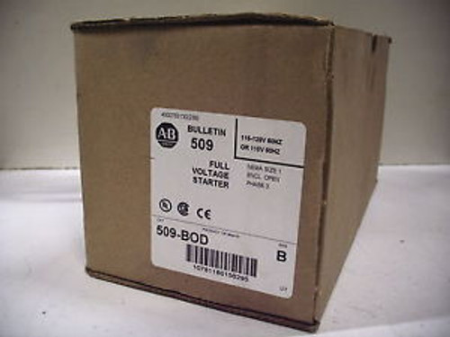 ALLEN-BRADLEY 509-BOD SER.B NEW 120V COIL 600V 10HP STARTER