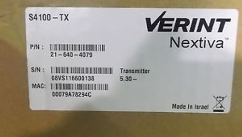 VERINT NEXTIVA S4100-TX NEW IN BOX