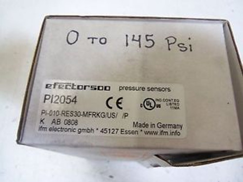 EFECTOR PI2054 0 TO 145 PSI NEW IN BOX