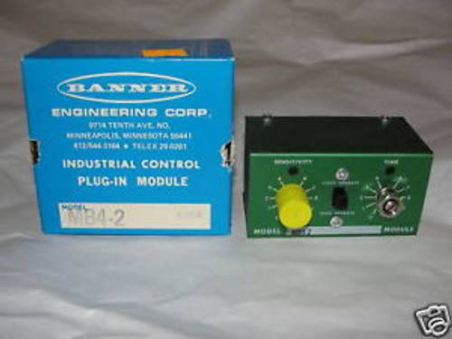 NEW BANNER MB4-2 INDUSTRIAL CONTROL PLUG-IN MODULE