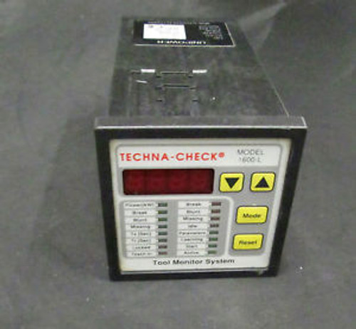 Techna Check Unipower 1600-L HPL403L Tool Monitor System