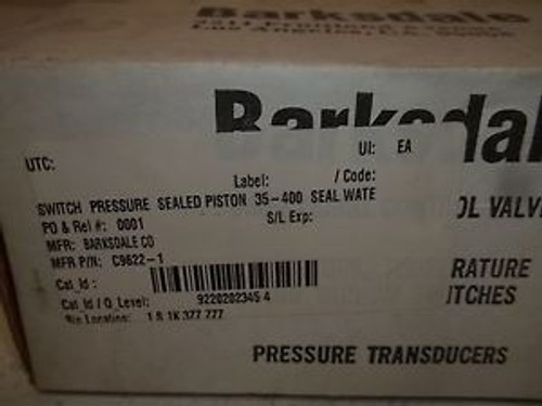 BARKSDALE C9622-1 PRESSURE ACTUATED SWITCH 3000 PSI NEW IN A BOX