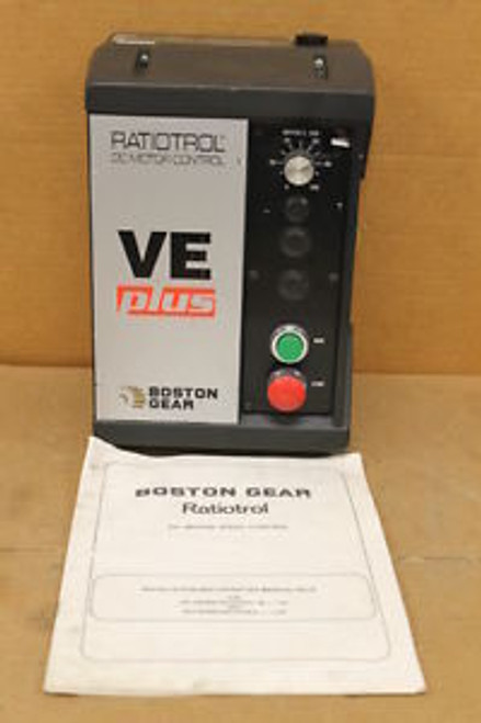 BOSTON GEAR VES3 RATIOTROL DC MOTOR SPEED CONTROL