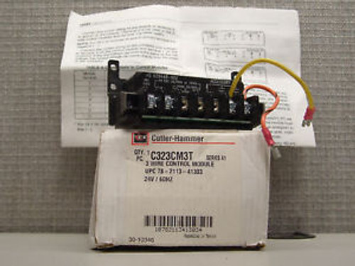 C323CM3T CUTLER-HAMMER 3-WIRE CONTROL MODULE 24V / 60Hz