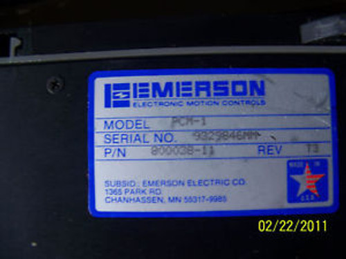 EMERSON PROGRAM CONTROLLER PCM-1  PN:  800038-11