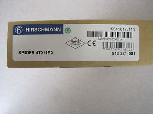 NEW HIRSCHMANN SPIDER 4TX/1FX SWITCH  4TX1FX