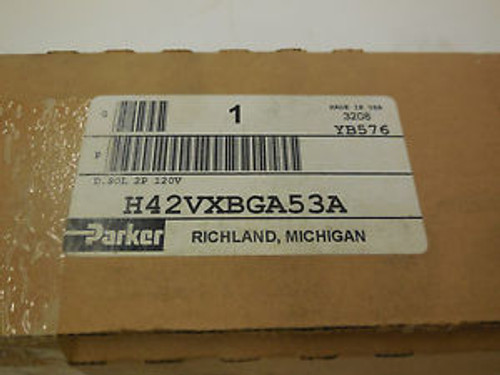 NEW PARKER H42VXBGA53A SOLENOID VALVE