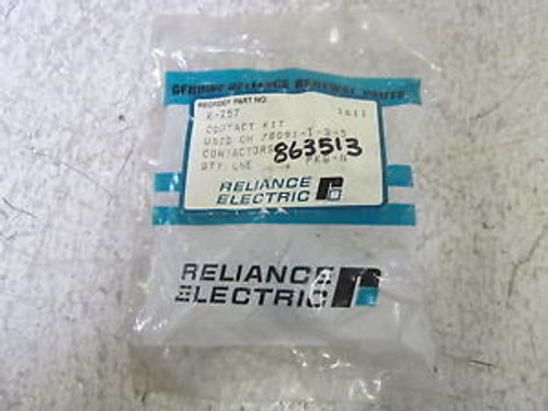 RELIANCE ELECTRIC K-257 CONTACTOR  KIT NEW IN A FACTORY BAG