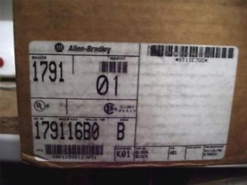 NEW ALLEN-BRADLEY 1791-16B0/B SER. B BLOCK I/O INPUT MODULE 16-INPUTS 24VDC