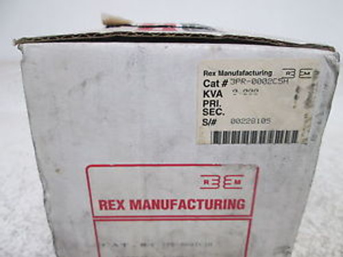 REX 3PR-0002C5H 3PH REACTOR NEW IN A BOX