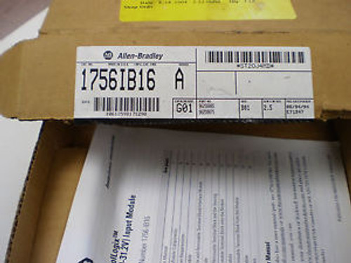 NEW IN OPEN BOX 1756-IB16/A Allen Bradley ControlLogix 1756-IB16/A