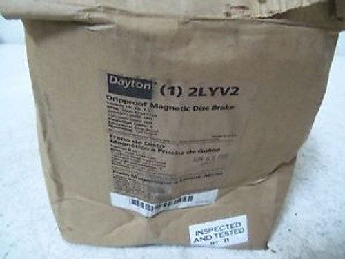 DAYTON 2LYV2 MAGNETIC DISC BRAKE NEW IN BOX