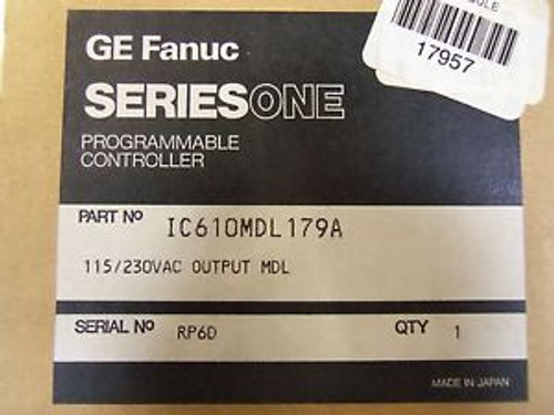 GE FANUC IC610MDL179A NEW IN BOX