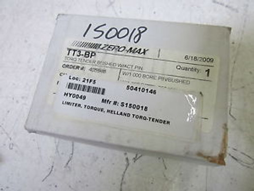 ZERO-MAX TT3-BP HELLAND TORQ-TENDER  LIMITER NEW IN A BOX ZERO-MAX TT3-BP HELLAND TORQ-TENDER  LIMITER NEW IN A BOX