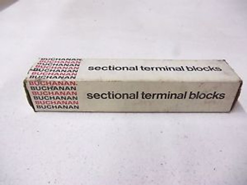 70 BUCHANAN SECTIONAL TERMINAL BLOCKS FLAT BASE 524 NEW IN BOX