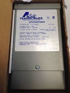 NEW ACME TRANSFORME ELECTRIC  T-2-53060 240V SR AUTOTRANSFORMER 1.0KVA 1PHASE DG