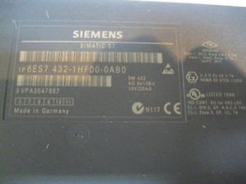 SIEMENS 6ES7 432-1HF00-0AB0  6ES74321HF000AB0  MODULE