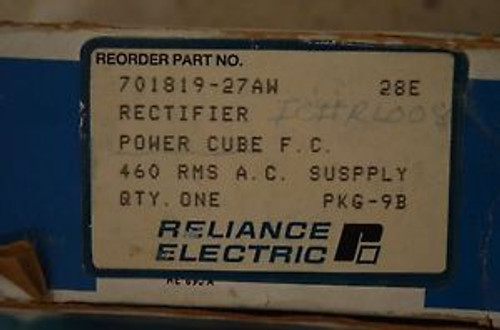 RELIANCE ELECTRIC 701819-27AW ~ 70181927AW ~ Power Cube F.C.