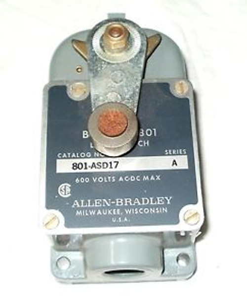 ALLEN BRADLEY SWITCH,LIMIT 120V/6 A - 600V/1.2 A 801-ASD17