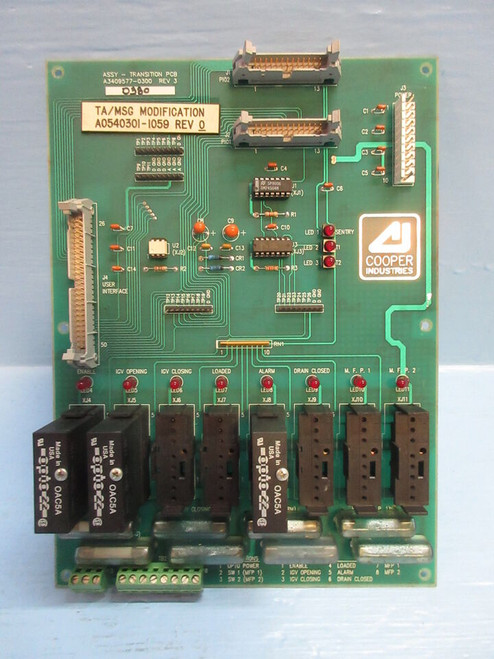 Cooper Industries A3409577-0300 Rev. 3 Transition PCB PLC Circuit Board