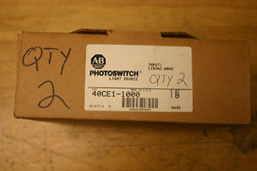 40CE1-1000 Allen Bradley Light Source 110v Photoswitch New-Price is for  2