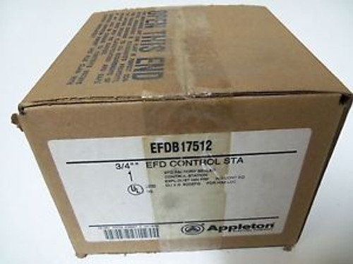 APPLETON EFDB175-12 3/4 EXPLOSION PROOF CONTROL STATION NEW IN BOX