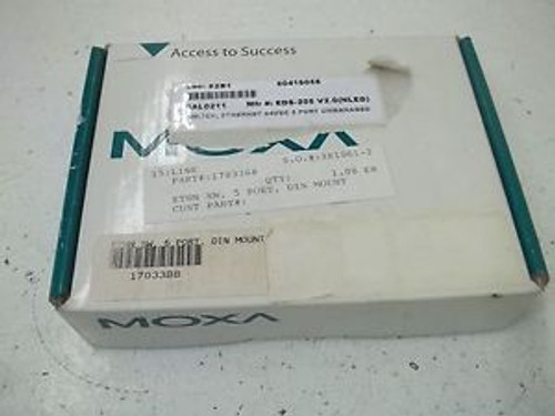 MOXA EDS-205 UNMANAGED ETHERNET SWITCH NEW IN A BOX