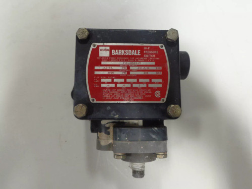 Barksdale P1X-J85Ss-T Pressure Switch P1Xj85Sst