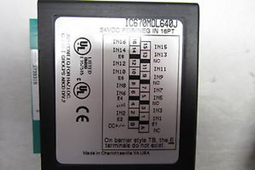 NEW GE FANUC IC670MDL640J INPUT MODULE