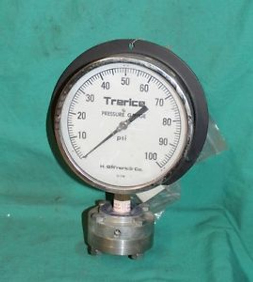 Trerice, M510-03, Liquid Filled Seal w/ Pressure Gauge 100psi NEW