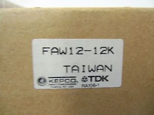 KEPCO POWER SUPPLY FAW12-12K NEW IN BOX