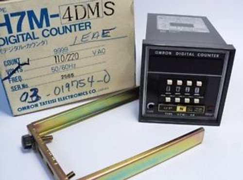 OMRON ELECTRONICS H7M-4DMS DIGITAL COUNTER 9999 110-220VAC 2565 NEW