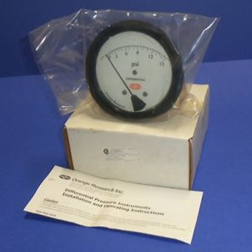 ORANGE RESEARCH DIFFERENTIAL PRESSURE GAUGE 1203PGS-1C-4.5B-B NEW