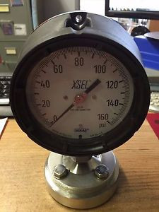 New WIKA XSEL 0-160 PSI GAUGE P/N: 232-34 4.5 TR-3
