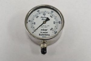 BUDENBERG 82583001 13295295 240IN-H2O PRESSURE 0-600MBAR 4 IN GAUGE B270928