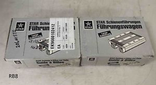 2 New Star Ball Rails Version Linear Bearing Runner Block 6.5 x 5 1603-413-10