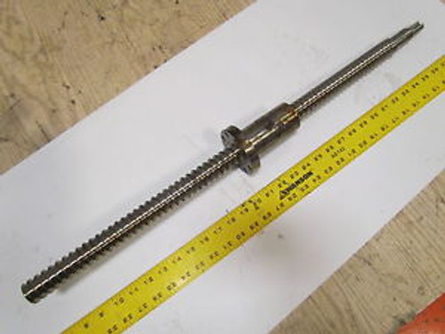 Ball Screw Assembly 1.25 Shaft Dia .38 Thread Pitch 22 Travel 30 OAL