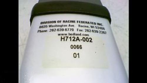 HEDLAND H712A-002 FLOW METER 3500 PSI / 241 BARS MAX, NEW