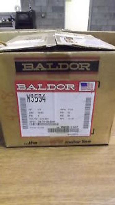 BALDOR M3534 MOTOR, 230/460V, 1725RPM NEW IN BOX