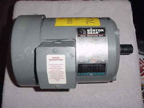 NEW BOSTON GEAR HUTF 1 HP 3-PHASE ELECTRIC MOTOR 1740 RPM