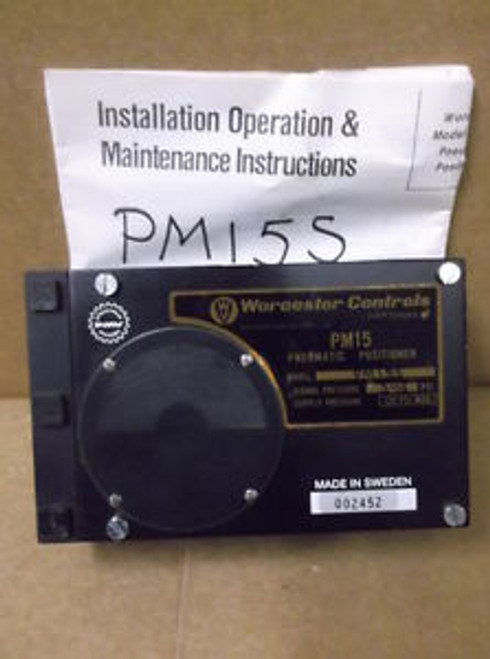 NEW WORCESTER CONTROLS PM15 PNEUMATIC POSITIONER