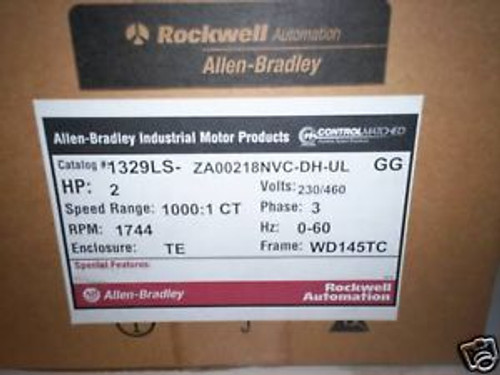 NEW ALLEN-BRADLEY 2HP CONTROL MATCHED MOTOR 1329LS