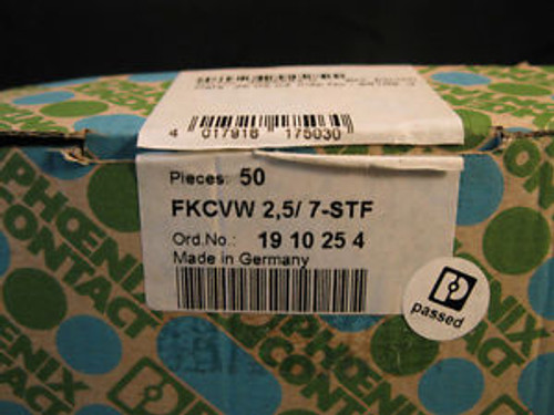 Phoenix Contact FKCVW 2.5/7-STF 1910254 Box 50 pcs Terminal Connector new