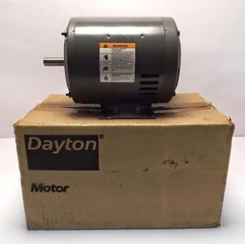 Dayton 2N104N Industrial Motor - 3 Phase | 3/4 HP | 1725 RPM | 208-220/440 Volts
