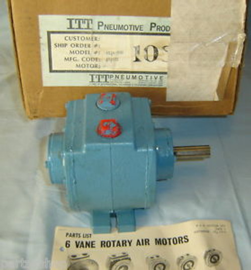 ITT Pneumotive AS14-300 Vane Rotary Air Motor 5/8 Shaft NEW