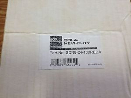 Sola Hevi-Duty  SDN8-24-100REDA Power Supply 115/230VAC IN 24VDC 8A Out NEW