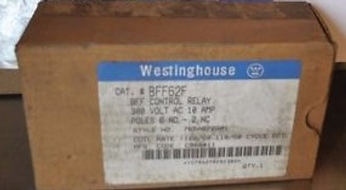 WESTINGHOUSE BFF62F  BFF CONTROL RELAY 300 VOLT