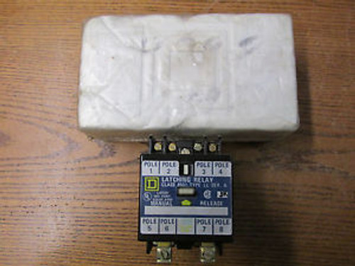 NEW NOS Square D 8501-LO-80-LL A/C Magnetic Latching Relay 110/120VAC 50/60Hz