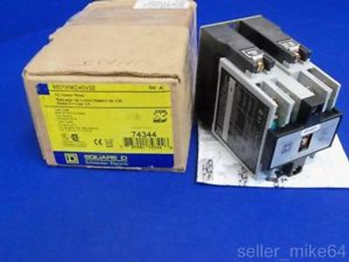 SQUARE D 8501XMO40V02 SERIES A 110/120 VOLT INDUSTRIAL CONTROL RELAY, NEW