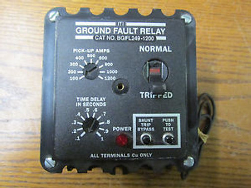 ITI BGFL249-1200 Ground Fault Sensing Relay Input 125VDC .015A Output 250VAC